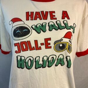 Disney WALL-E Jolly Holiday T-Shirt - Red, Green, and White